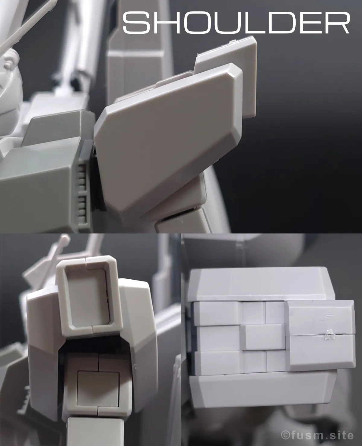 HGUC シルヴァ・バレト レビュー 肩ディテール 01