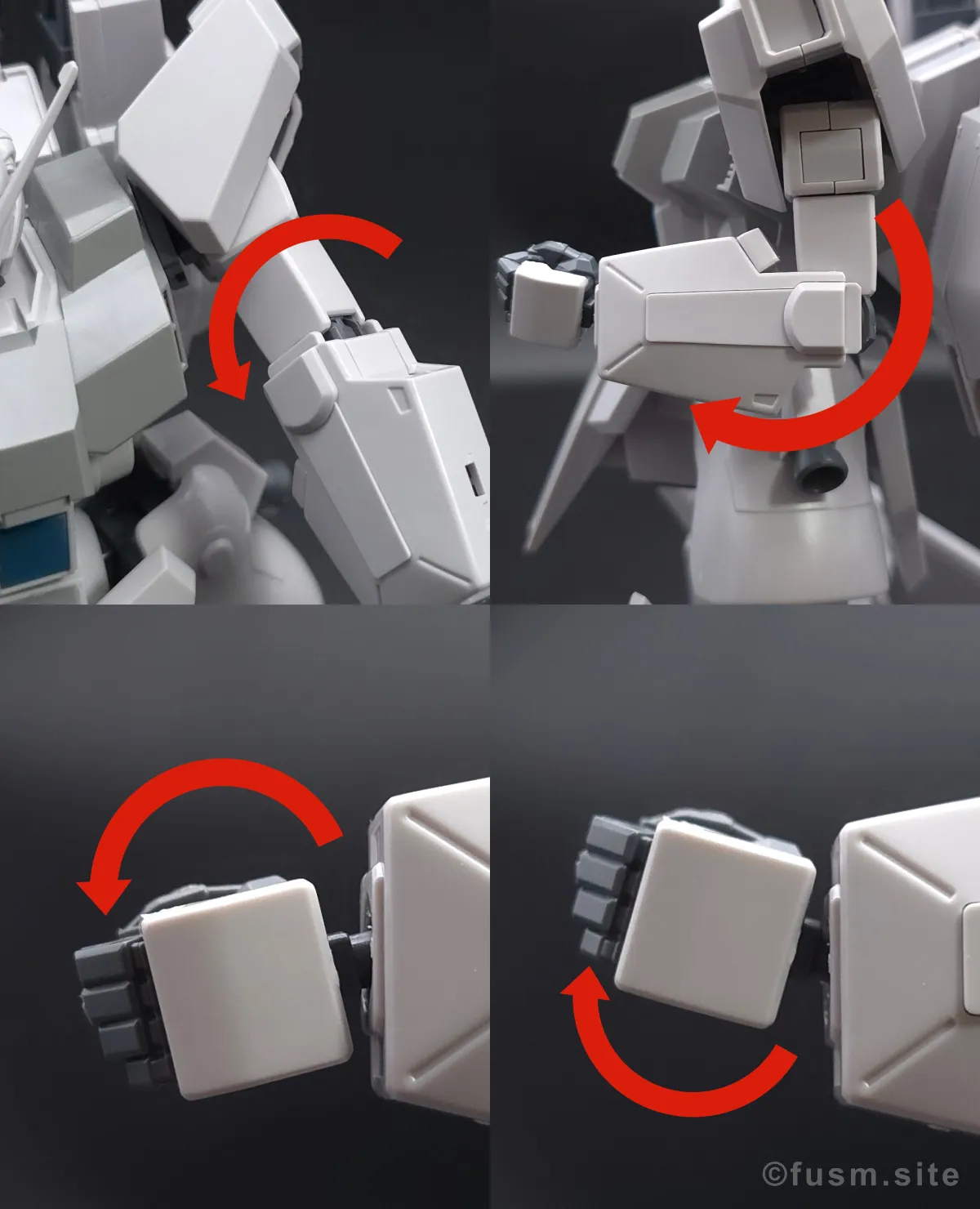 HGUC シルヴァ・バレト レビュー 肩ディテール 可動域 02