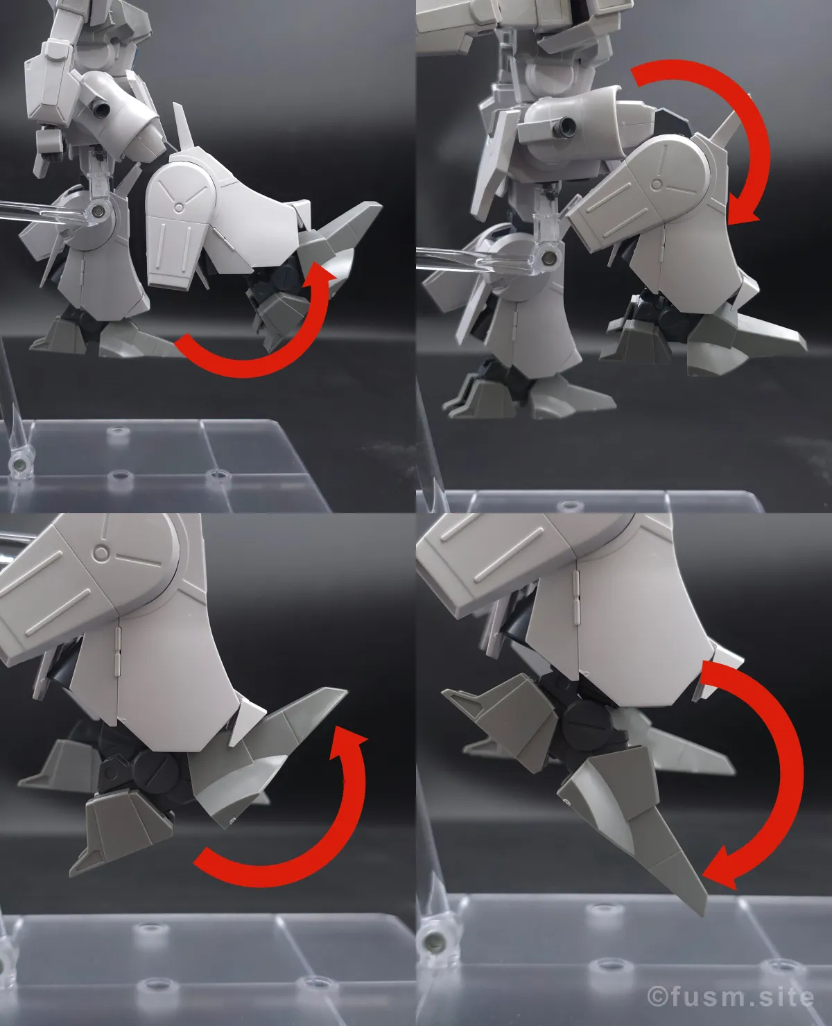 HGUC シルヴァ・バレト レビュー 脚部ディテール 可動域 02