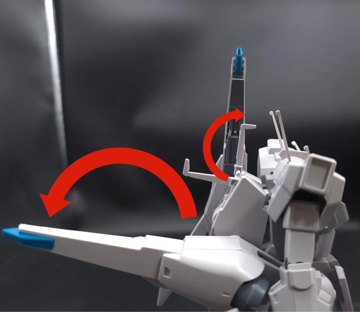 HGUC シルヴァ・バレト レビュー バックパックレビュー 可動域 04