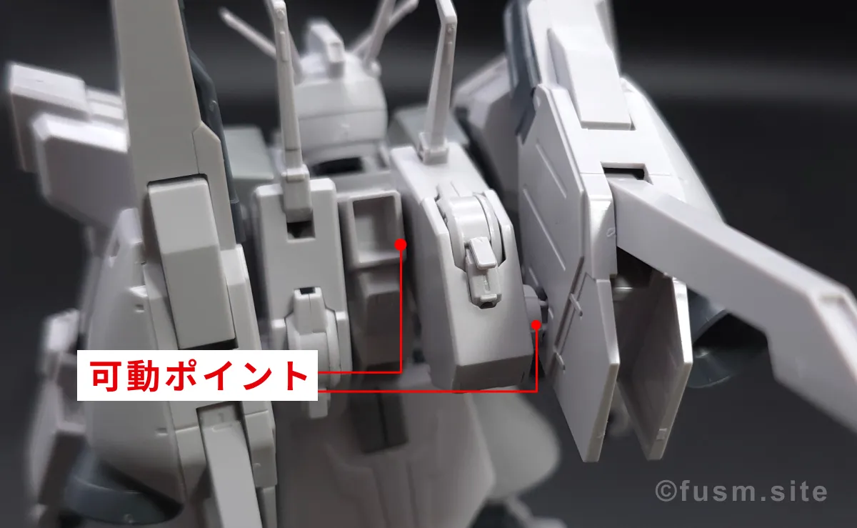 HGUC シルヴァ・バレト レビュー バックパックレビュー 可動域 05