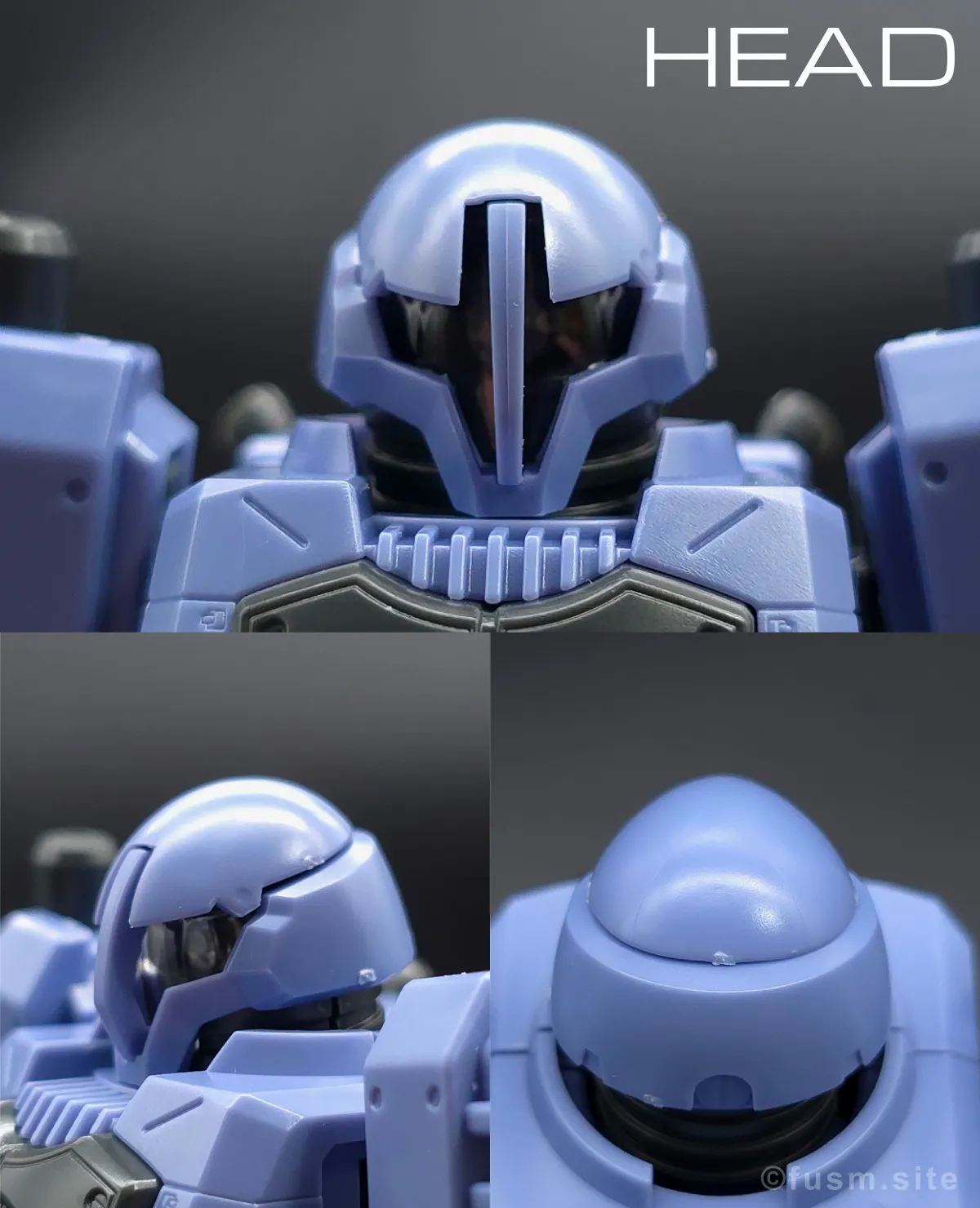 HGUC ヅダ レビュー 頭部ディテール 01