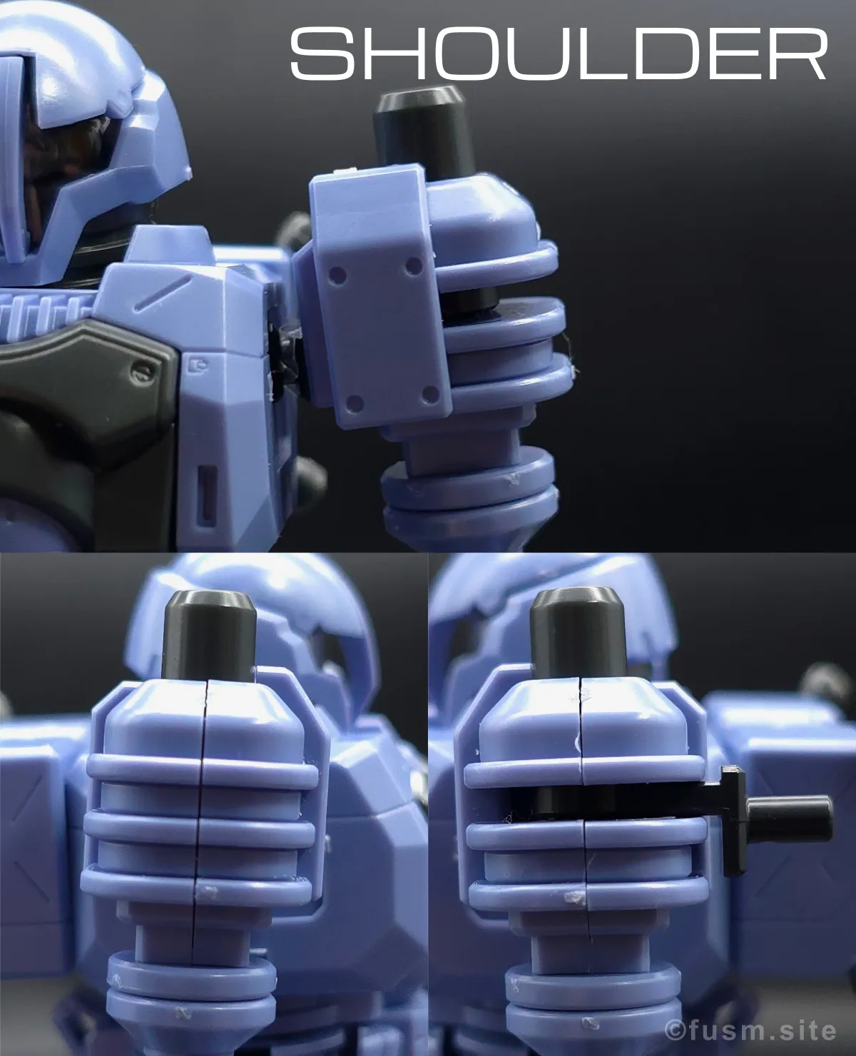 HGUC ヅダ レビュー 肩ディテール 01