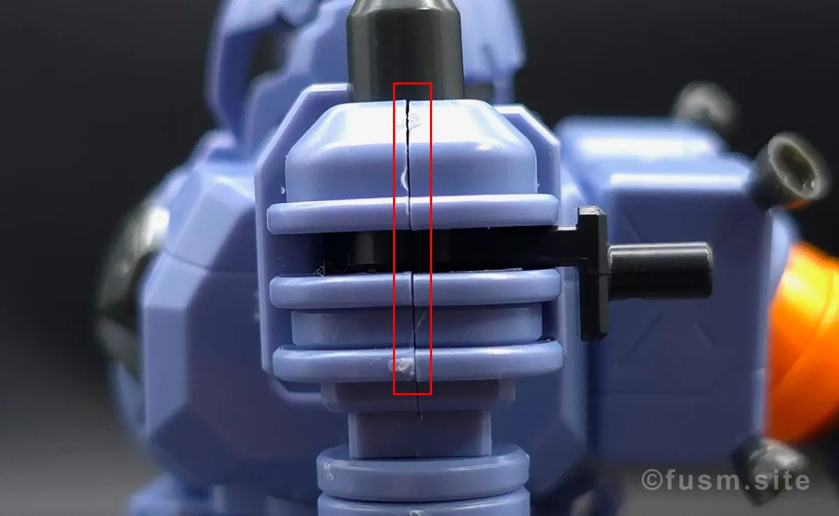 HGUC ヅダ レビュー 肩ディテール 合わせ目 01