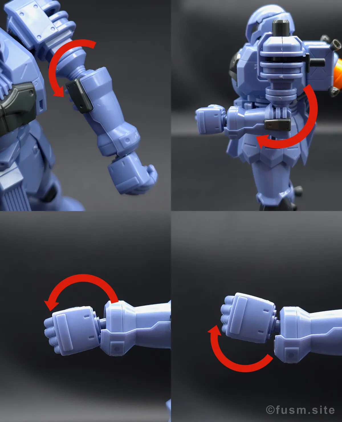 HGUC ヅダ レビュー 腕部ディテール 可動域 01