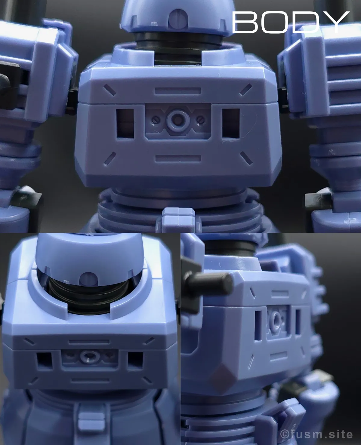 HGUC ヅダ レビュー 胴体ディテール 02