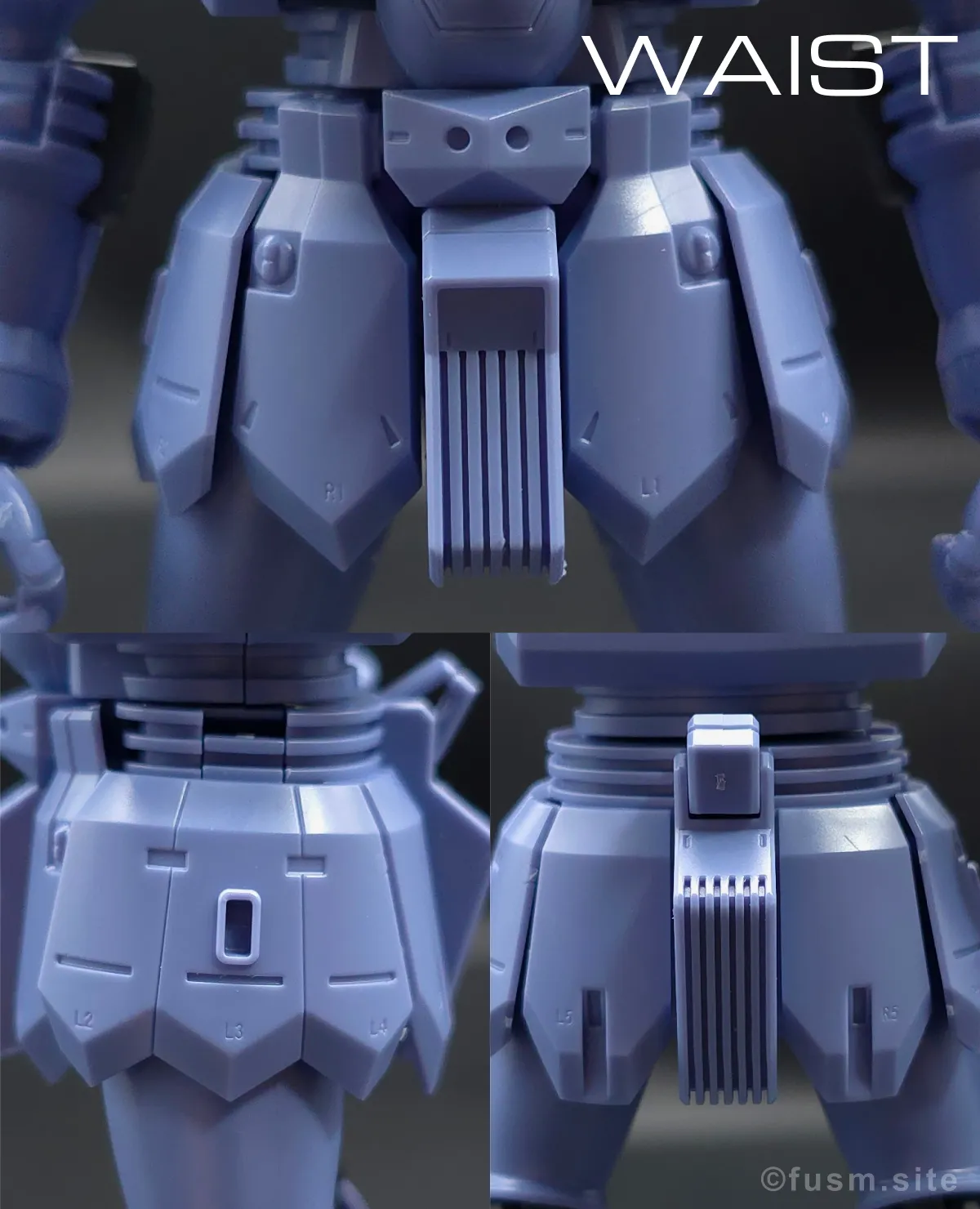 HGUC ヅダ レビュー 胴体ディテール 03