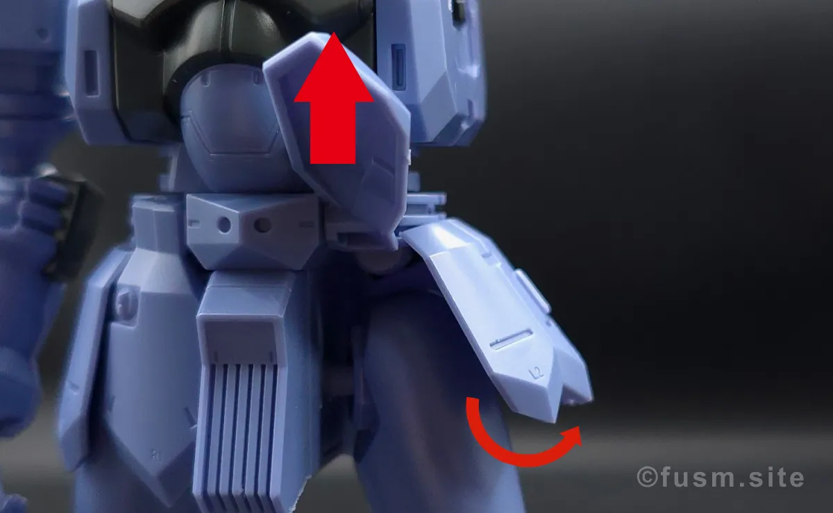 HGUC ヅダ レビュー 胴体ディテール 可動域 01