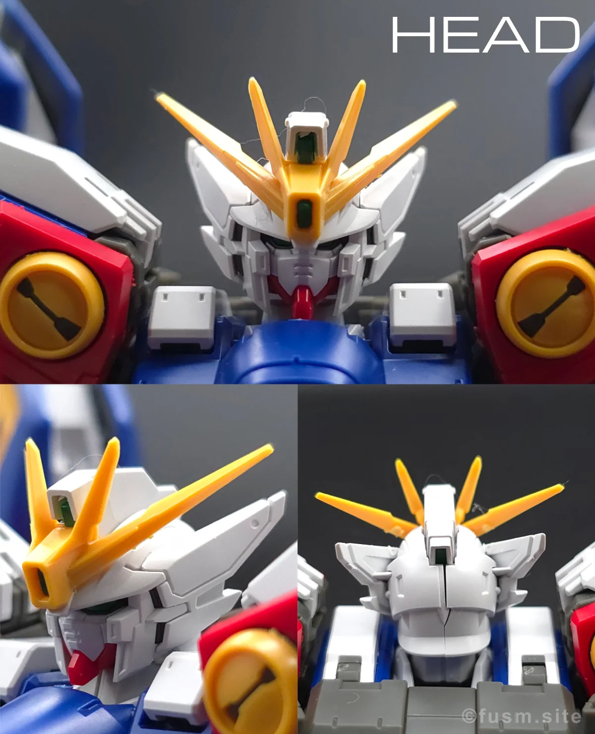RG ウイングガンダムゼロ レビュー 頭部ディテール 01