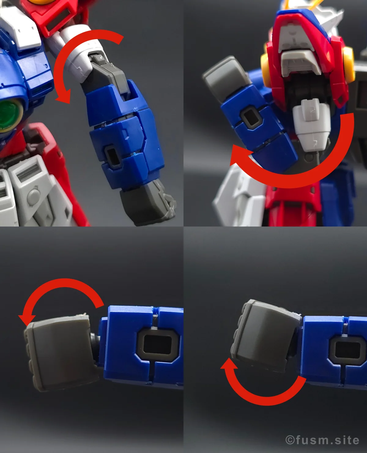 RG ウイングガンダムゼロ レビュー 腕部ディテール 可動域 01