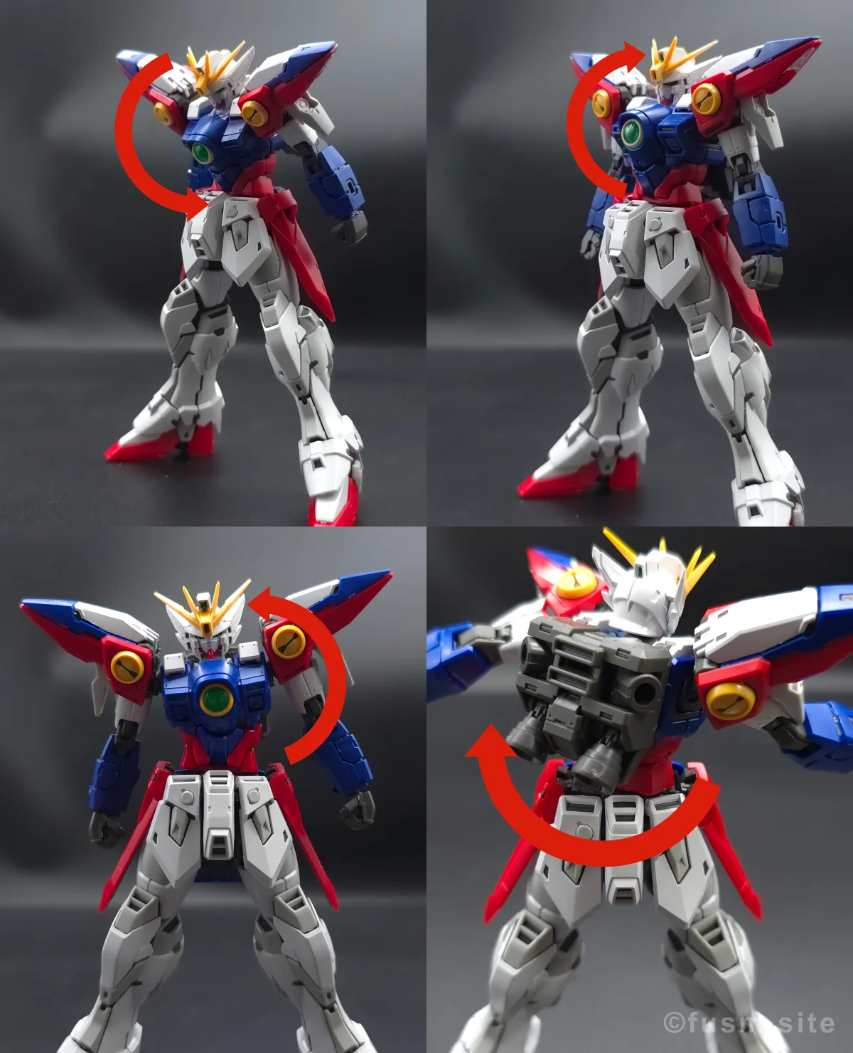 RG ウイングガンダムゼロ レビュー 胴体ディテール 可動域 02