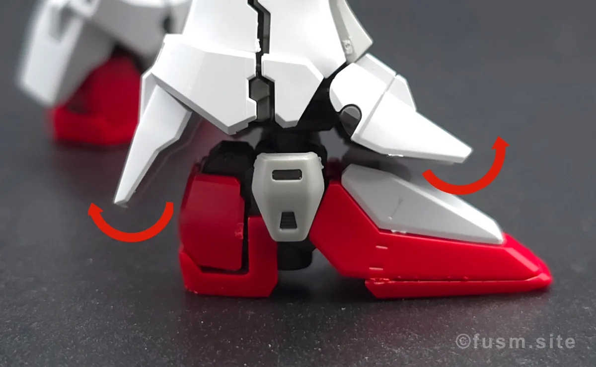 RG ウイングガンダムゼロ レビュー 脚部ディテール 可動域 01