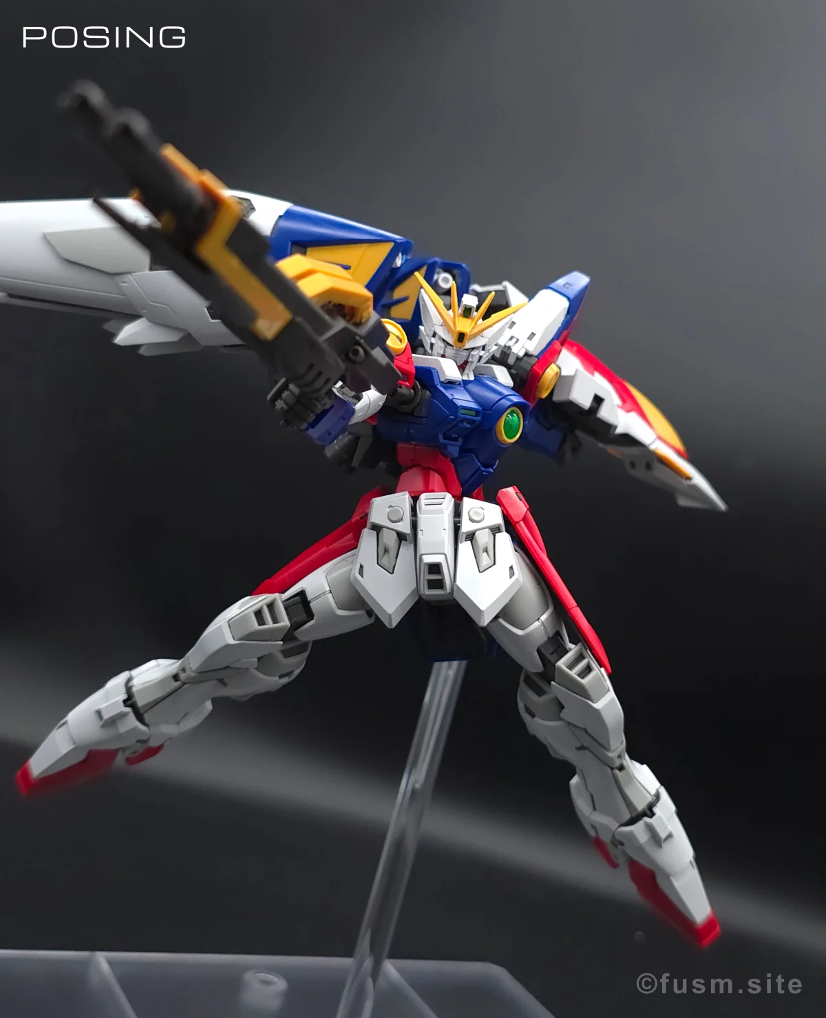 RG ウイングガンダムゼロ レビュー ポージング 08