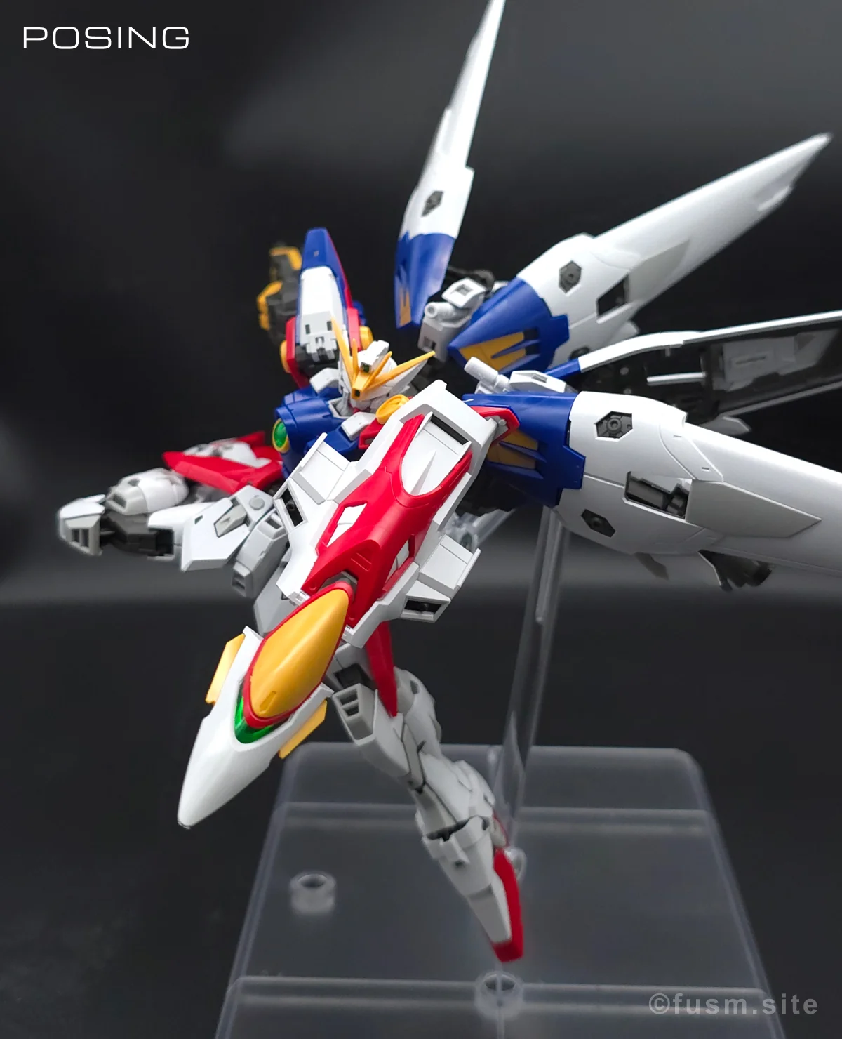 RG ウイングガンダムゼロ レビュー ポージング 10