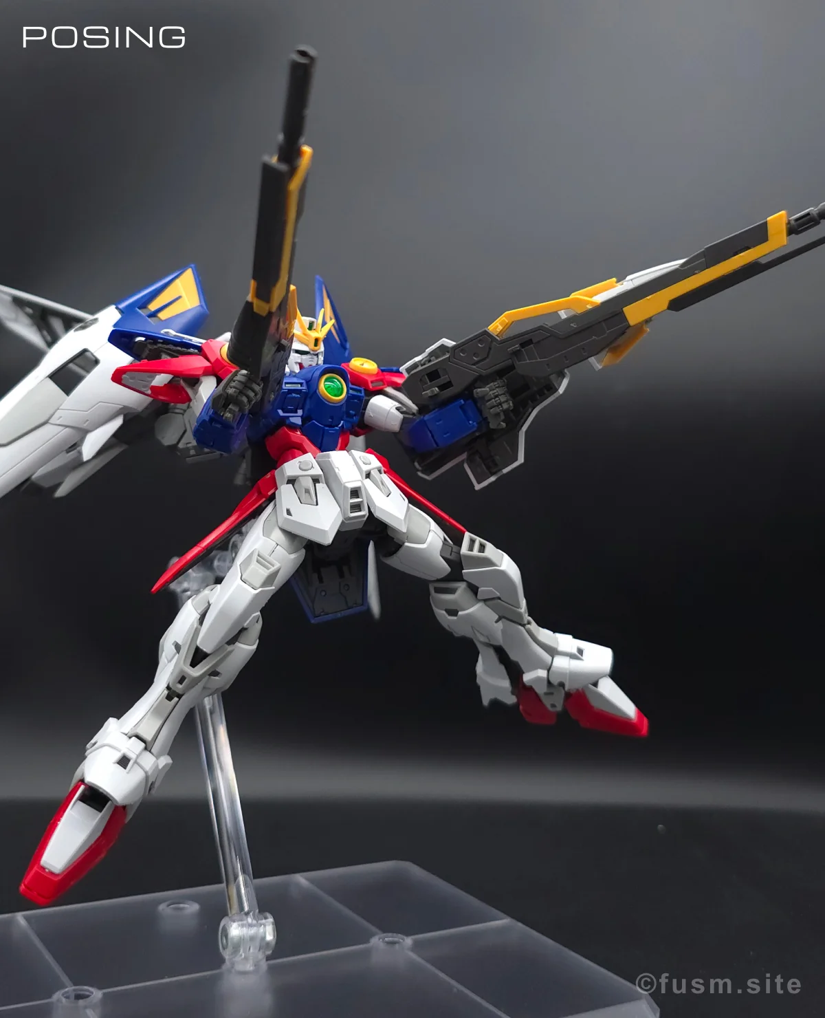 RG ウイングガンダムゼロ レビュー ポージング 12