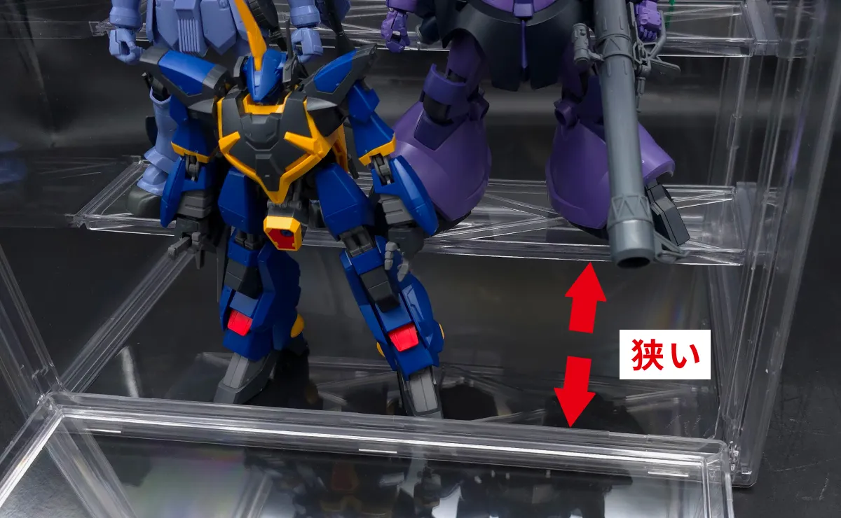 【100均透明コレクションケース】ガンプラに使える?レビュー 14