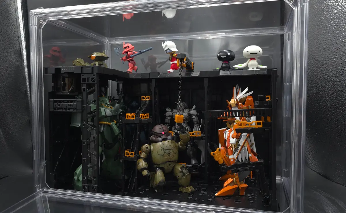 【100均透明コレクションケース】ガンプラに使える?レビュー 18