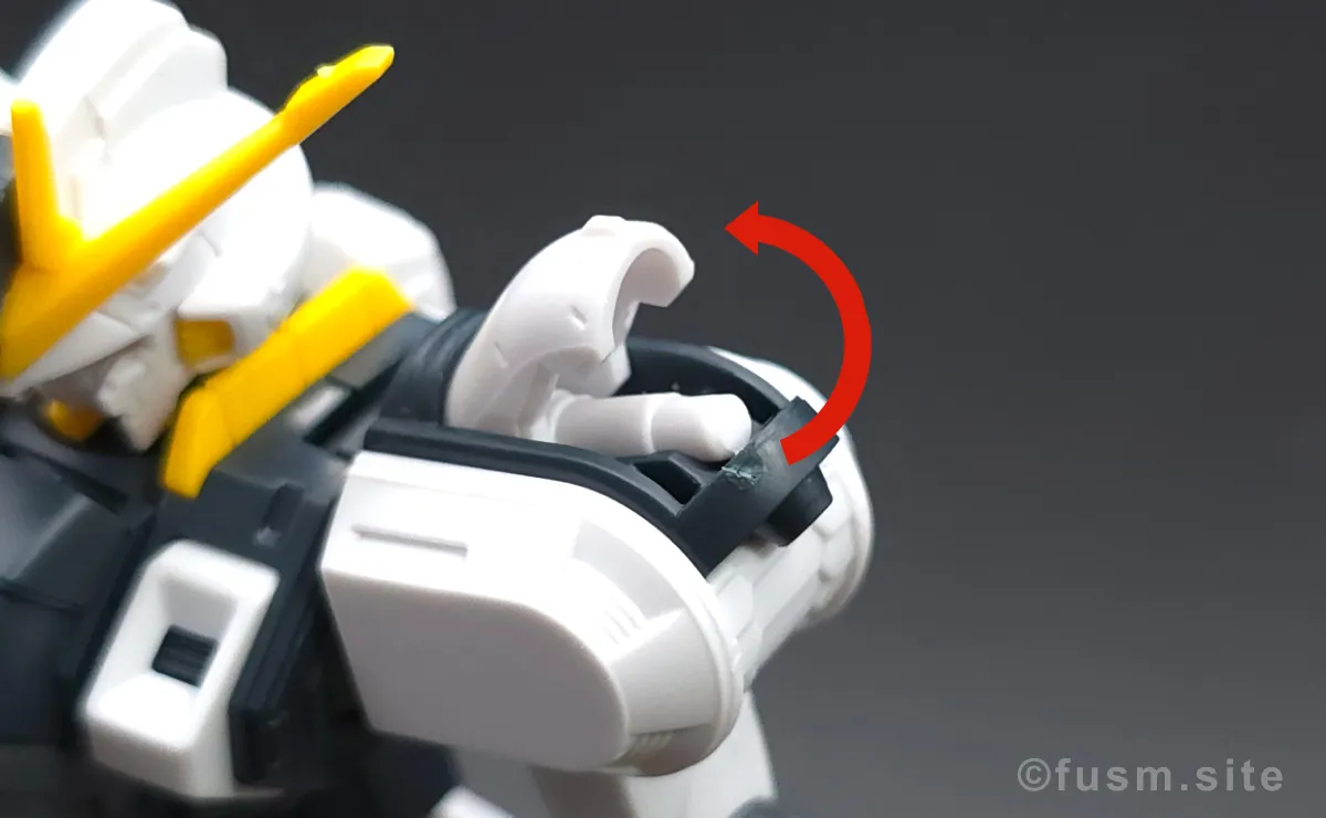 HG アトラスガンダム(GUNDAM THUNDERBOLT Ver.) レビュー 肩ディテール ギミック 01