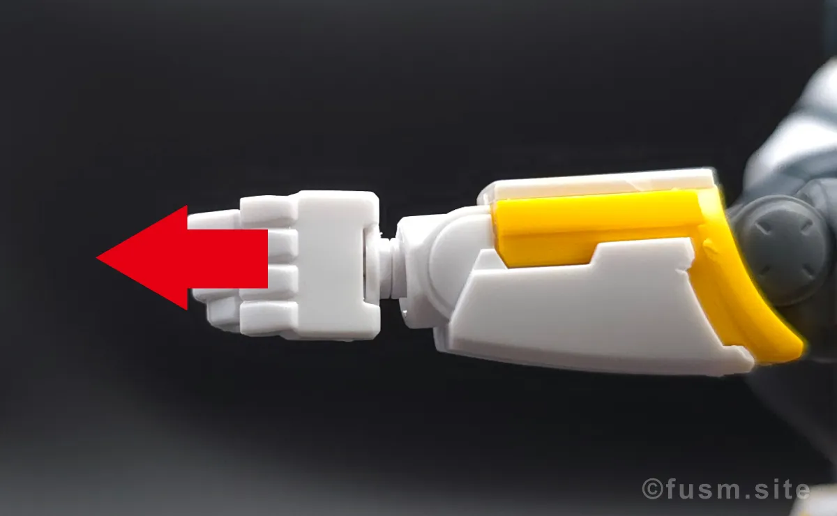 HG アトラスガンダム(GUNDAM THUNDERBOLT Ver.) レビュー 腕部ディテール 可動域 01