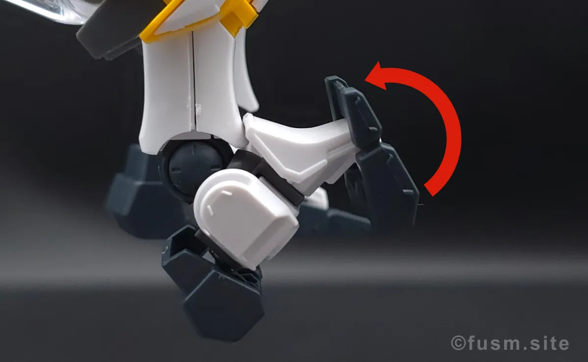 HG アトラスガンダム(GUNDAM THUNDERBOLT Ver.) レビュー 脚部ディテール 可動域 02