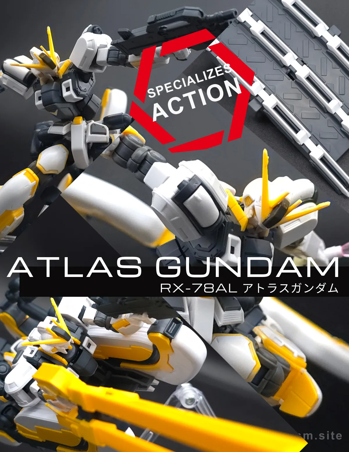 HG アトラスガンダム(GUNDAM THUNDERBOLT Ver.) レビュー コラージュ 01