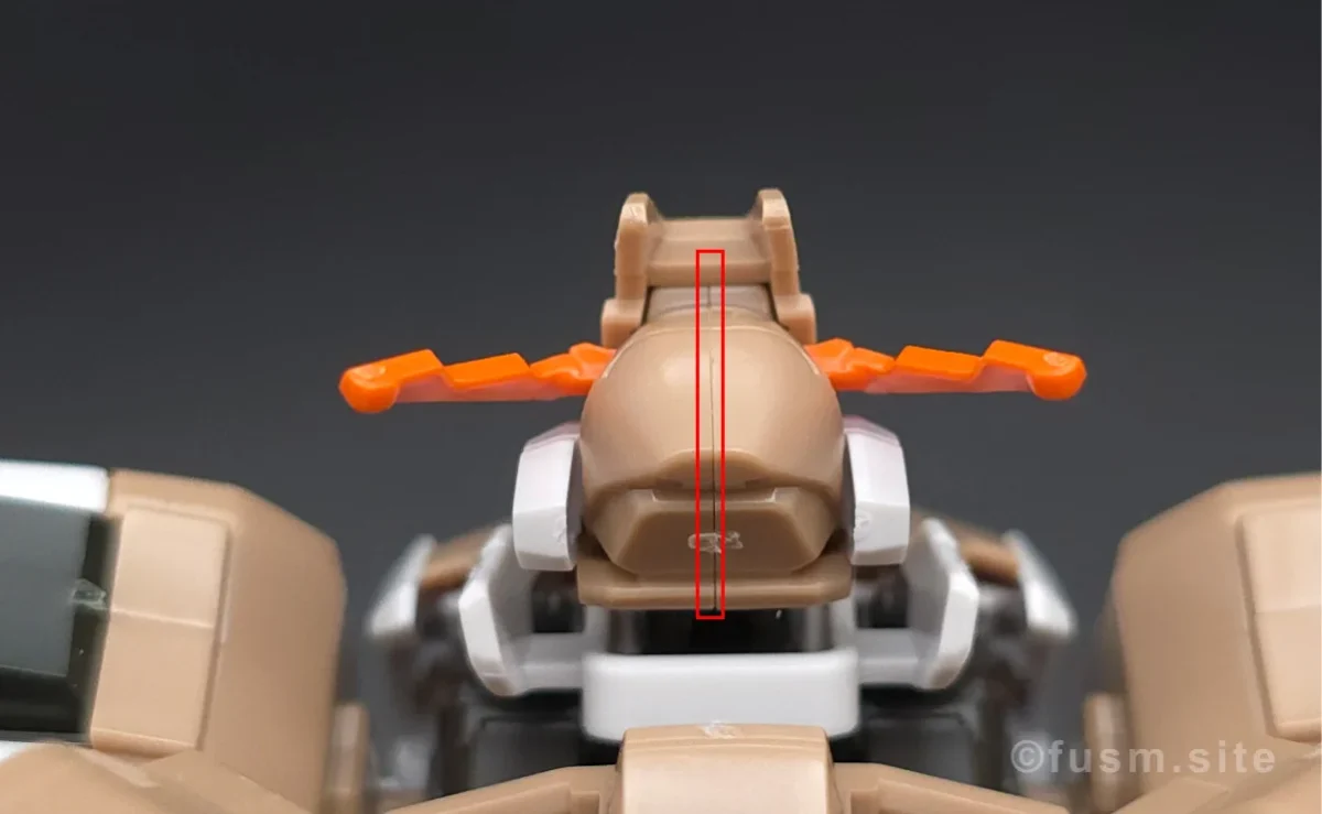 HG ガンダムグシオン リベイクフルシティ レビュー 頭部ディテール 合わせ目