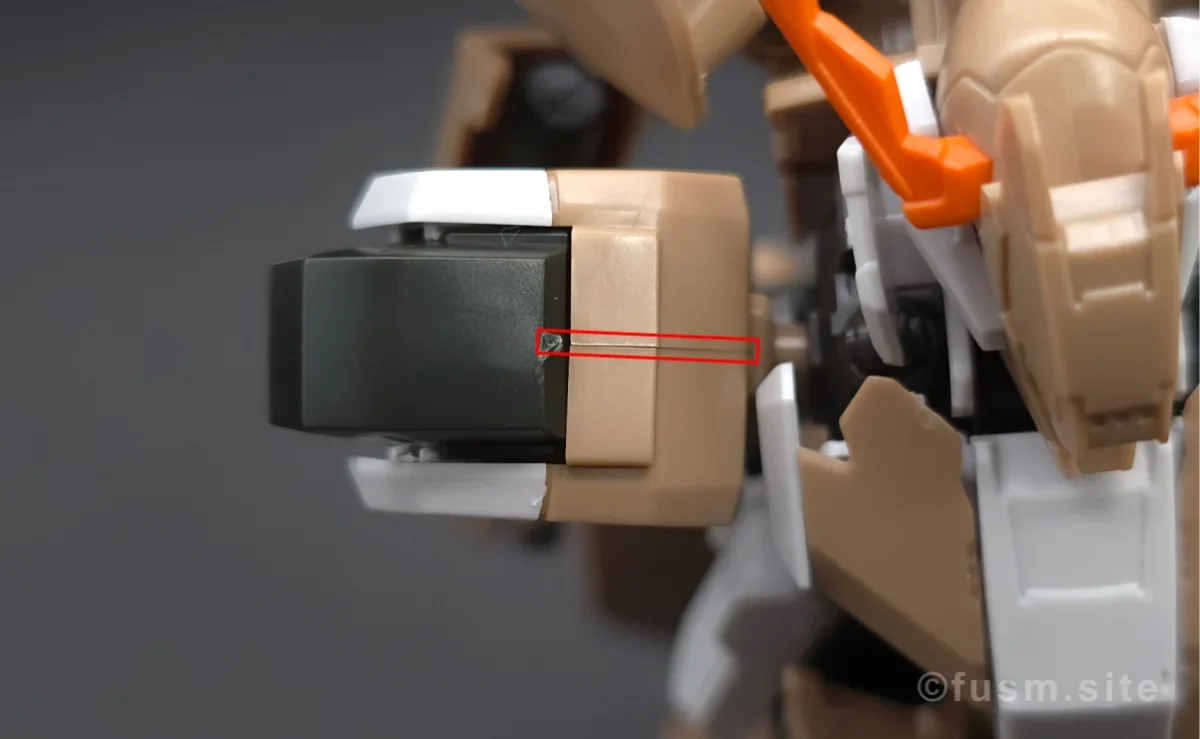 HG ガンダムグシオン リベイクフルシティ レビュー 肩ディテール 合わせ目