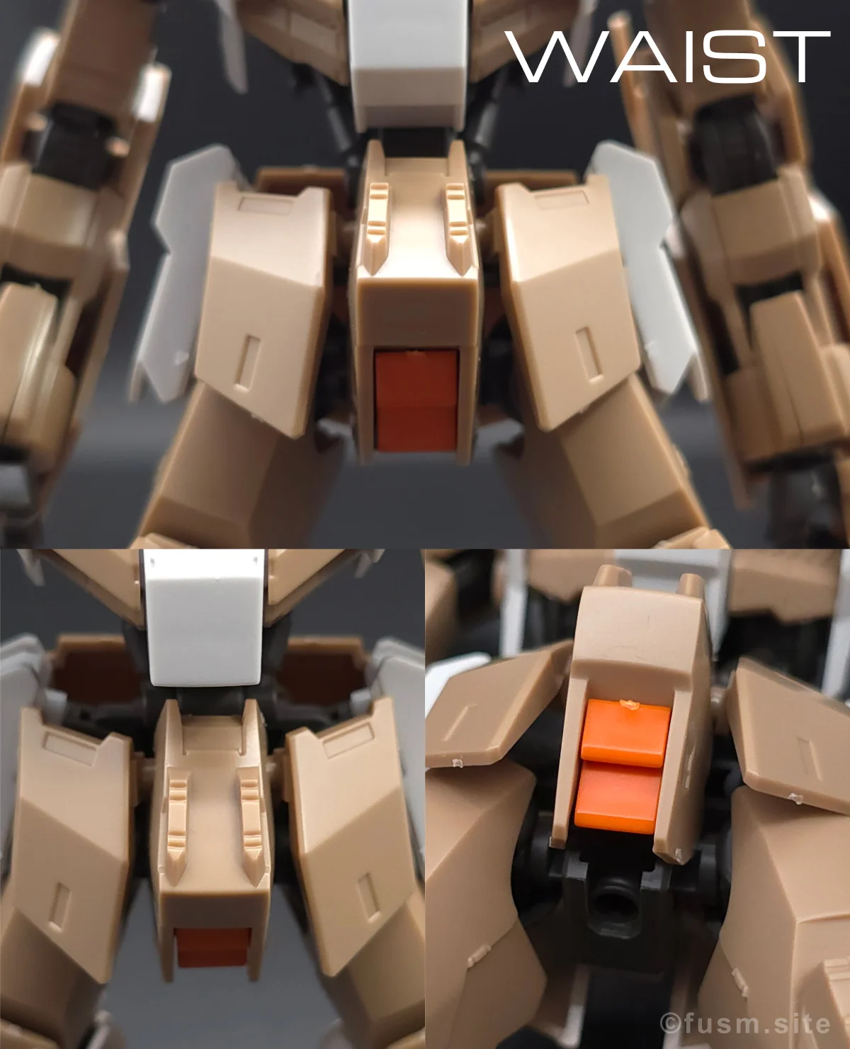 HG ガンダムグシオン リベイクフルシティ レビュー 胴体ディテール 04