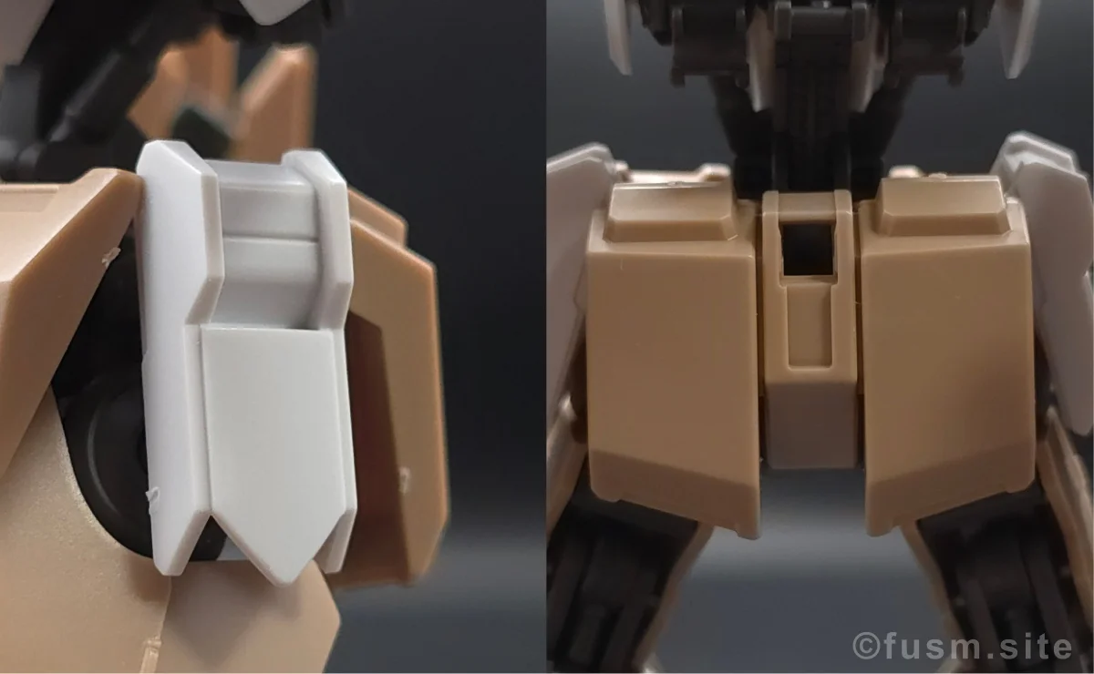 HG ガンダムグシオン リベイクフルシティ レビュー 胴体ディテール 06