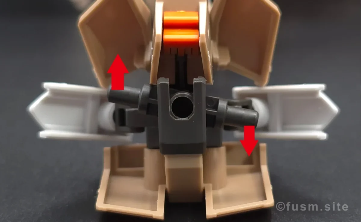 HG ガンダムグシオン リベイクフルシティ レビュー 胴体ディテール 可動域