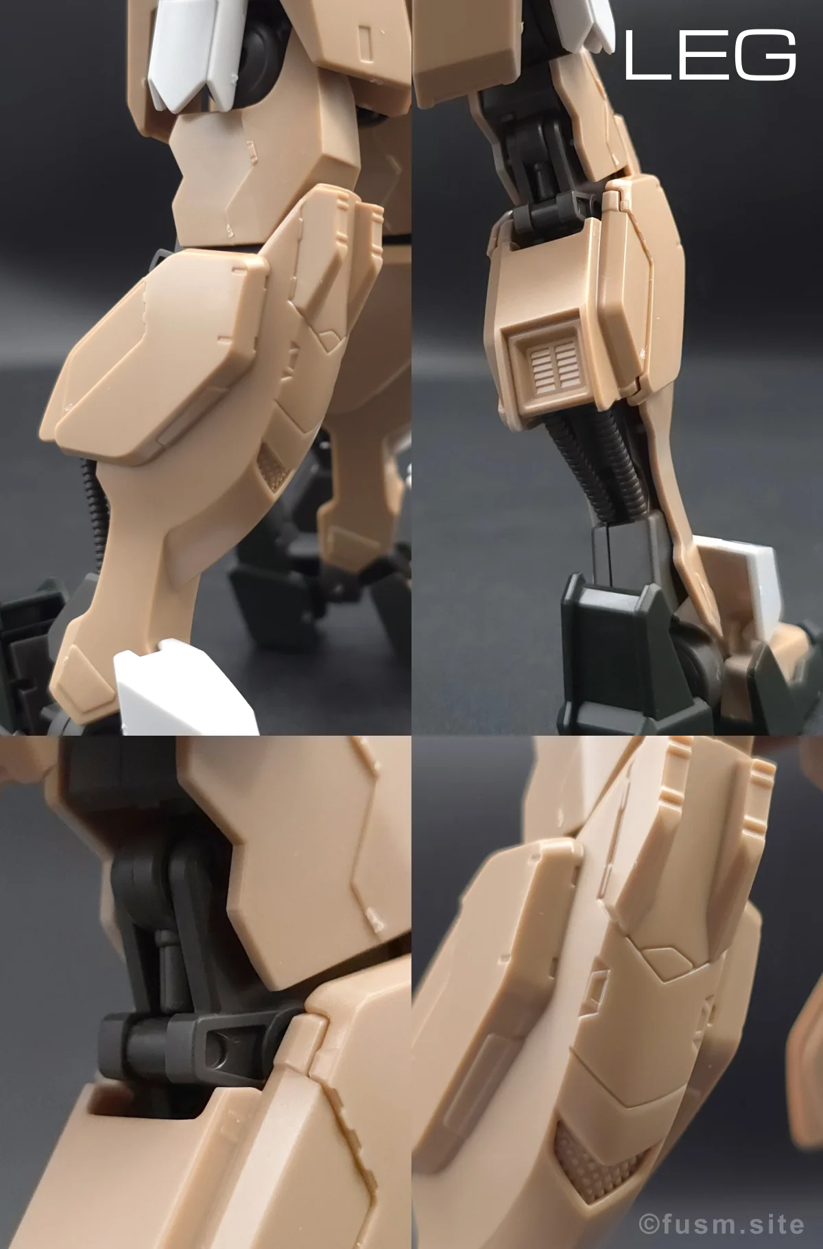 HG ガンダムグシオン リベイクフルシティ レビュー 脚部ディテール 01