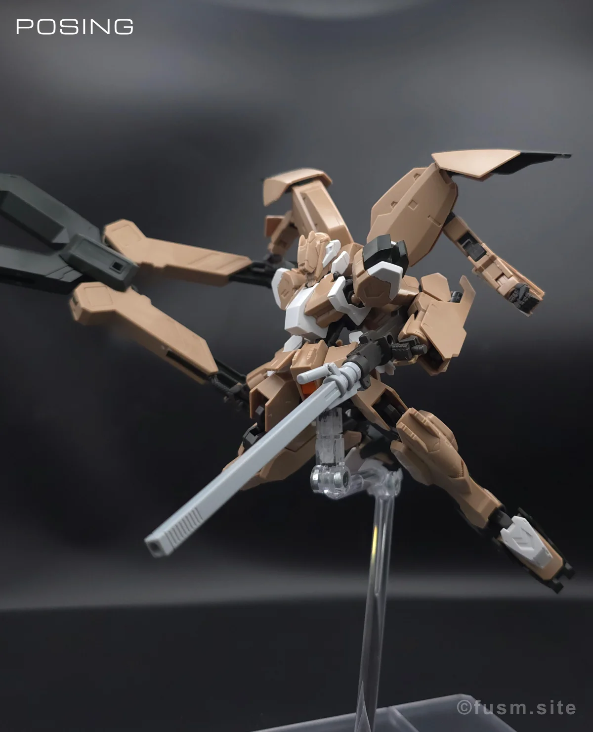 HG ガンダムグシオン リベイクフルシティ レビュー ポージング 16