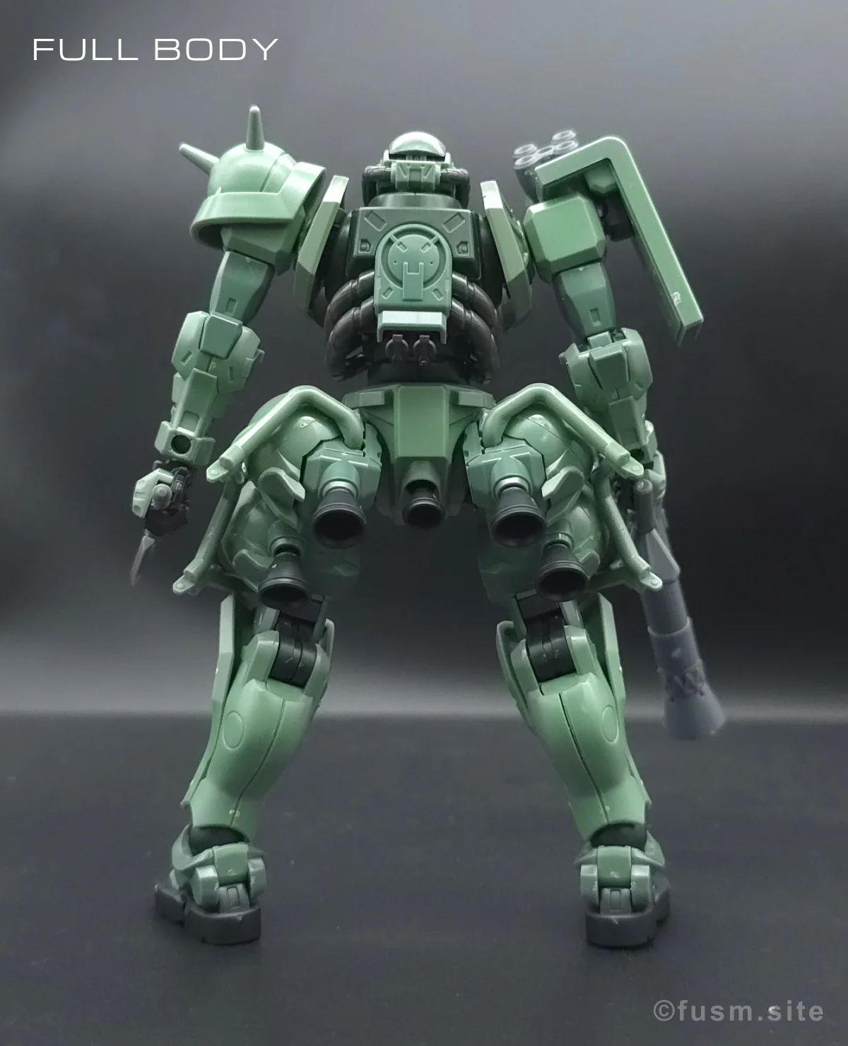 【レビュー】HG ザク(GQ) 多角的に見た全体の外観・素組み 04