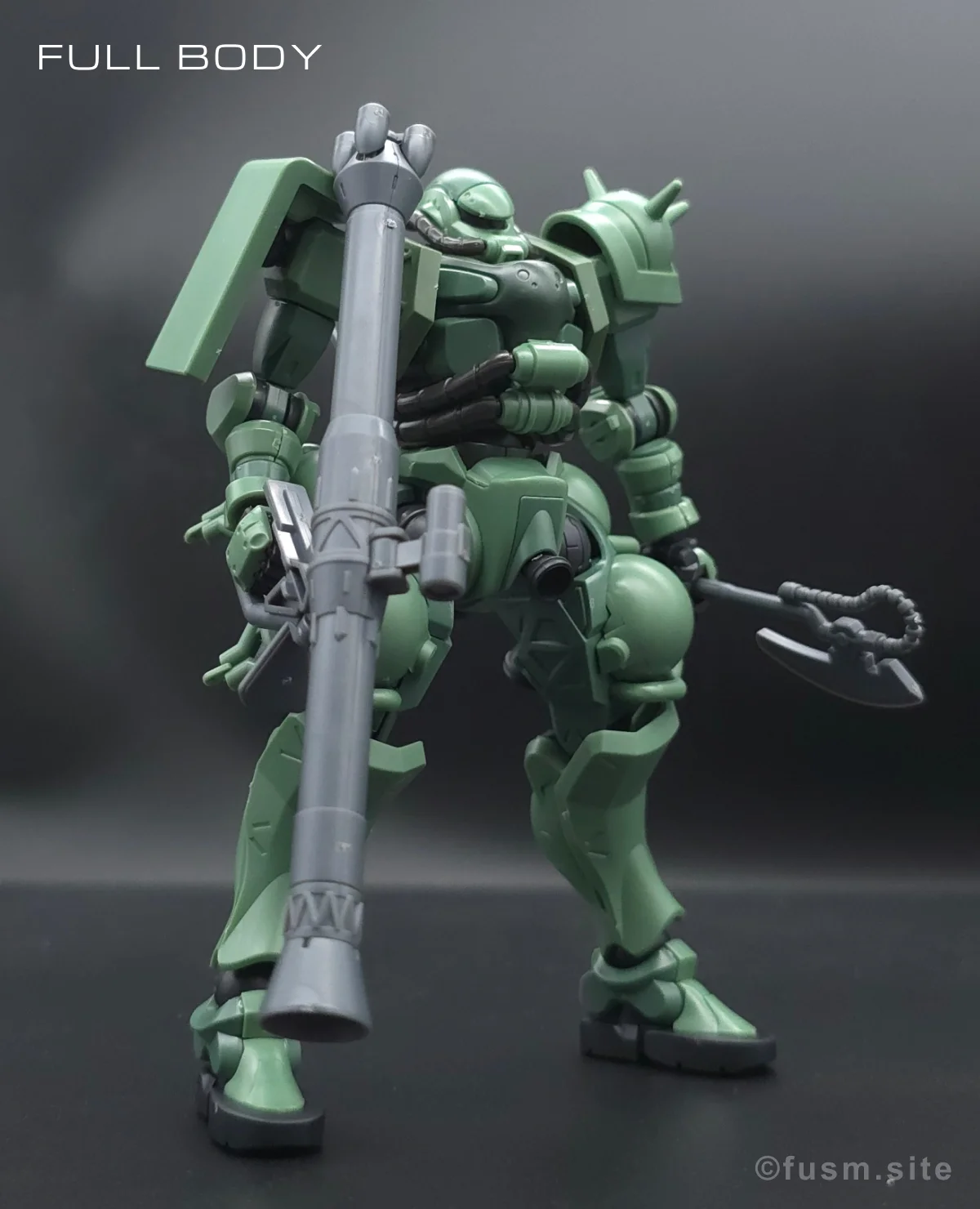 【レビュー】HG ザク(GQ) 多角的に見た全体の外観・素組み 06