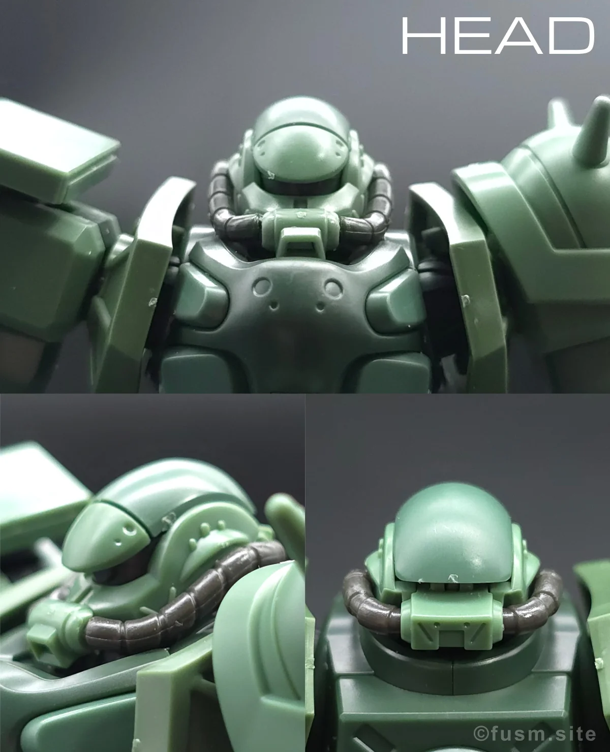 【レビュー】HG ザク(GQ) 頭部ディテール 01
