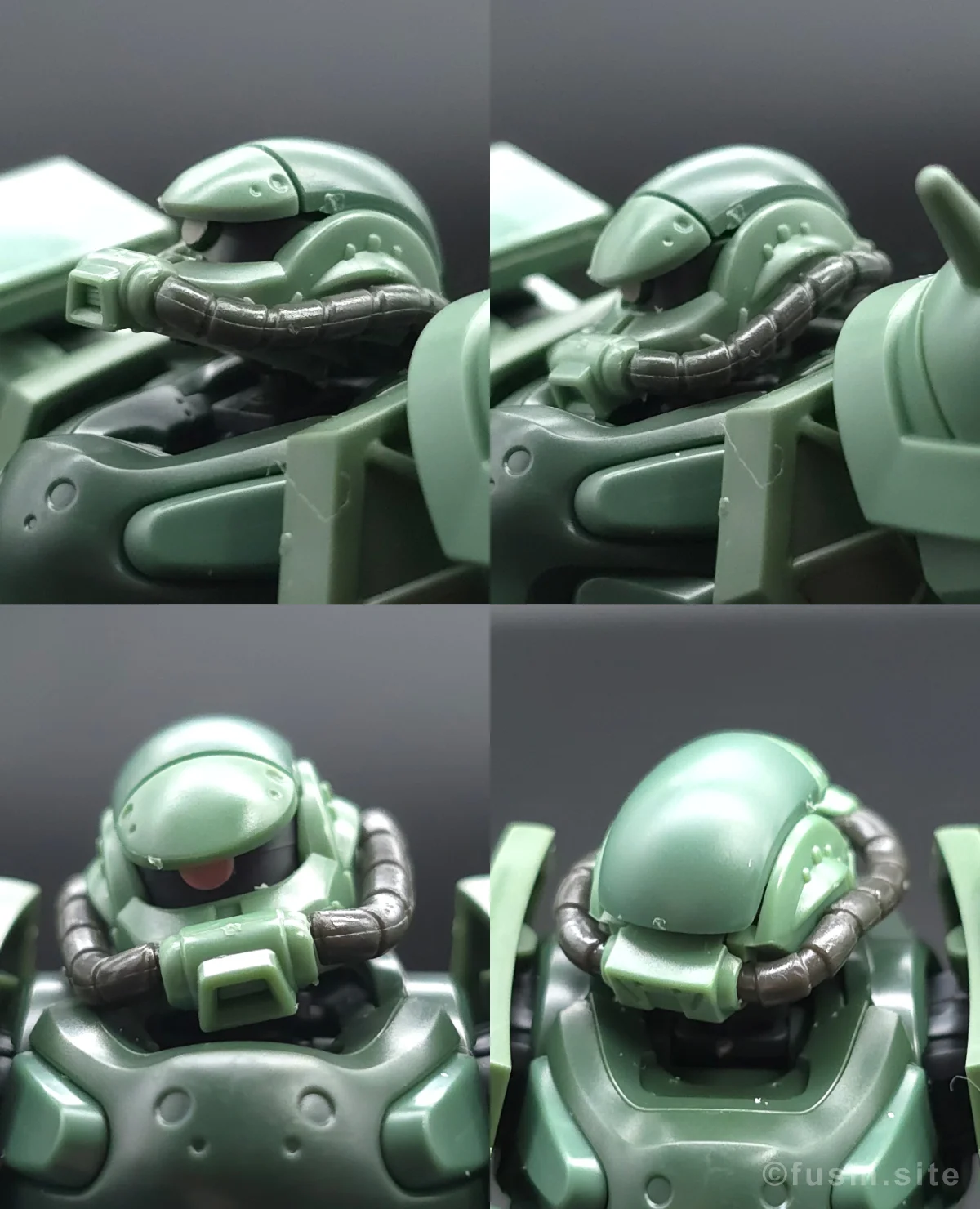 【レビュー】HG ザク(GQ) 頭部ディテール 可動域 01