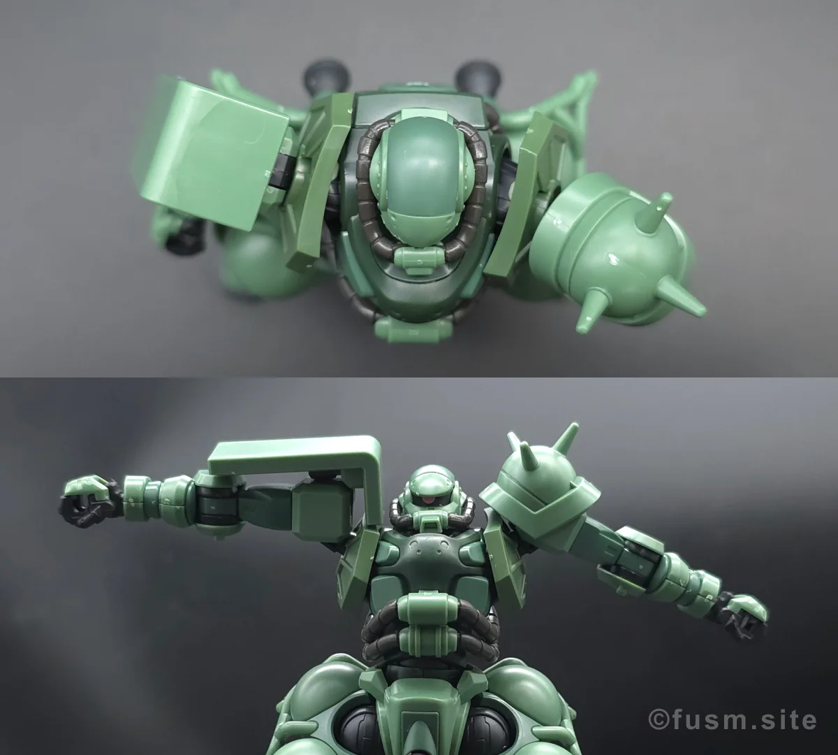 【レビュー】HG ザク(GQ) 肩ディテール 可動域 03