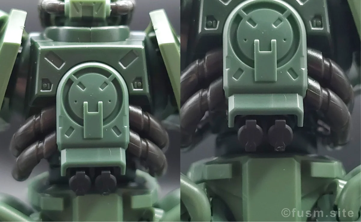 【レビュー】HG ザク(GQ) 胴体ディテール 02