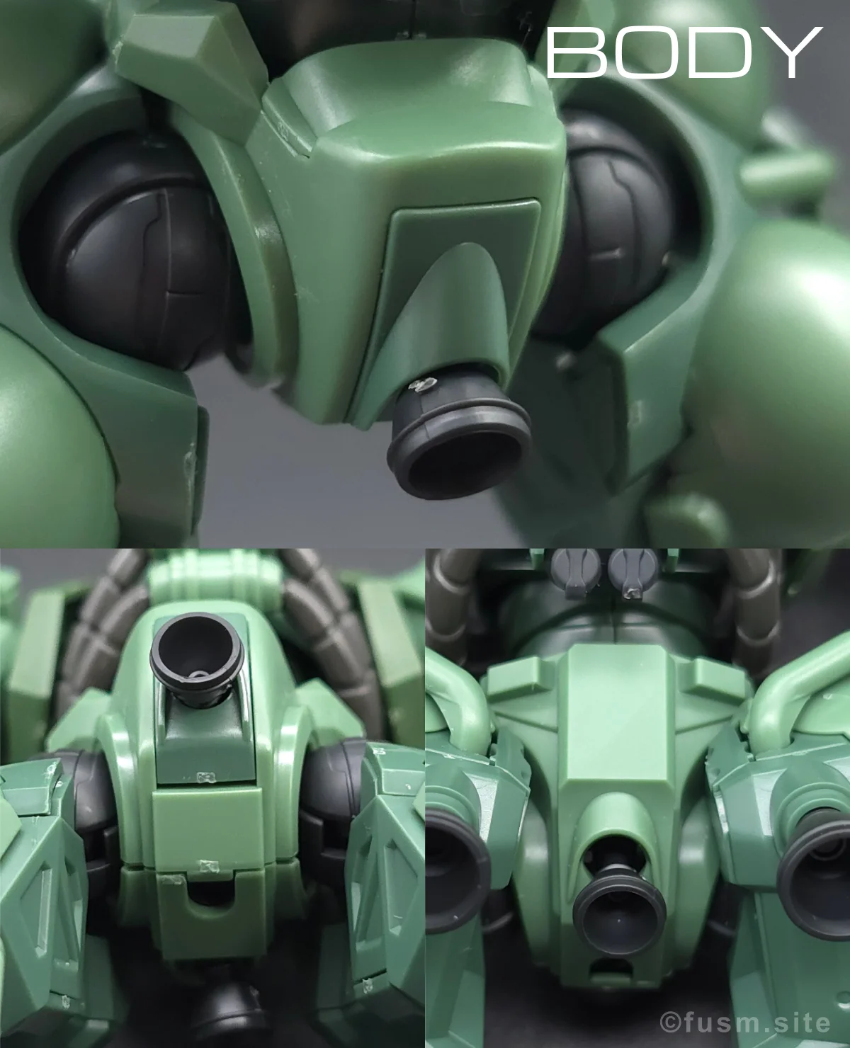 【レビュー】HG ザク(GQ) 胴体ディテール 03