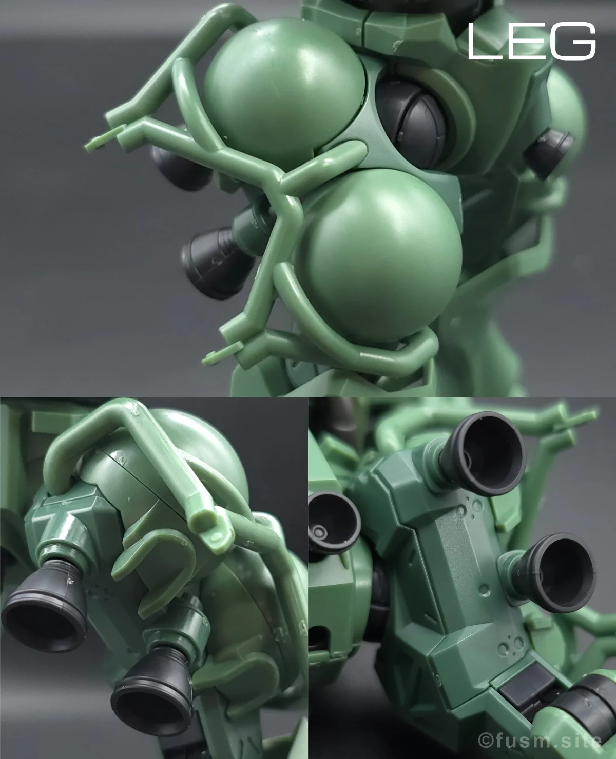 【レビュー】HG ザク(GQ) 脚部ディテール 01
