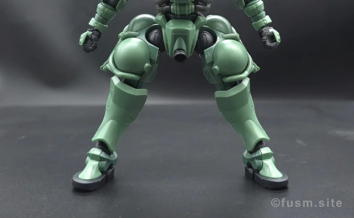 【レビュー】HG ザク(GQ) 脚部ディテール 可動域 01
