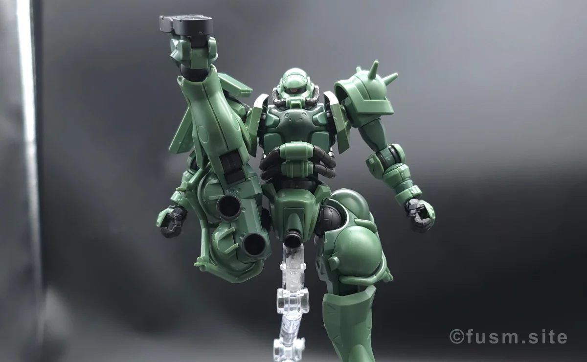 【レビュー】HG ザク(GQ) 脚部ディテール 可動域 03