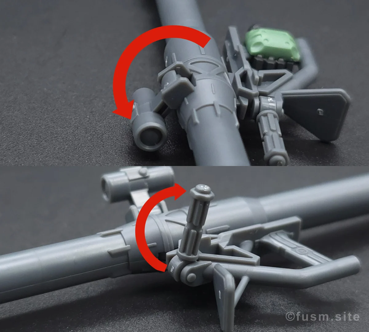 【レビュー】HG ザク(GQ) 付属品 05