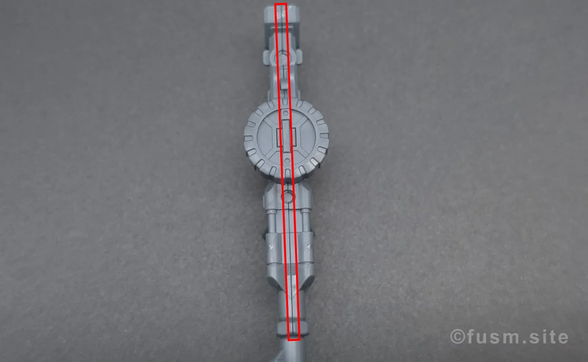 【レビュー】HG ザク(GQ) 付属品 合わせ目 01