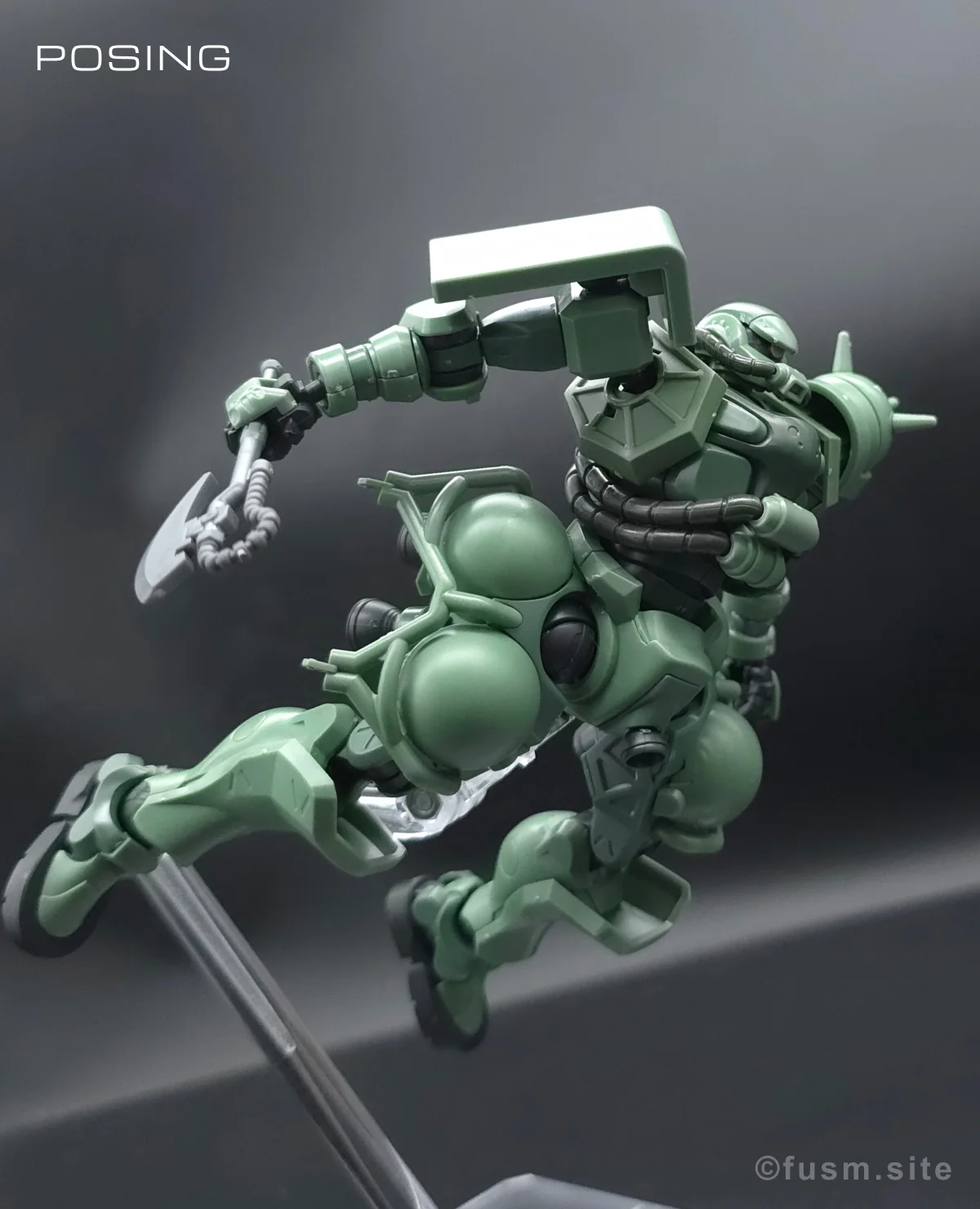 【レビュー】HG ザク(GQ) ポージング 01