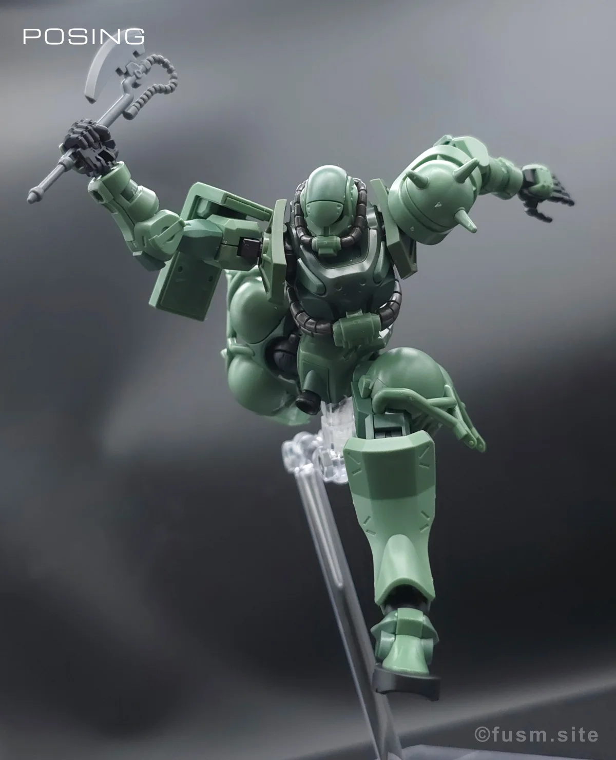 【レビュー】HG ザク(GQ) ポージング 02