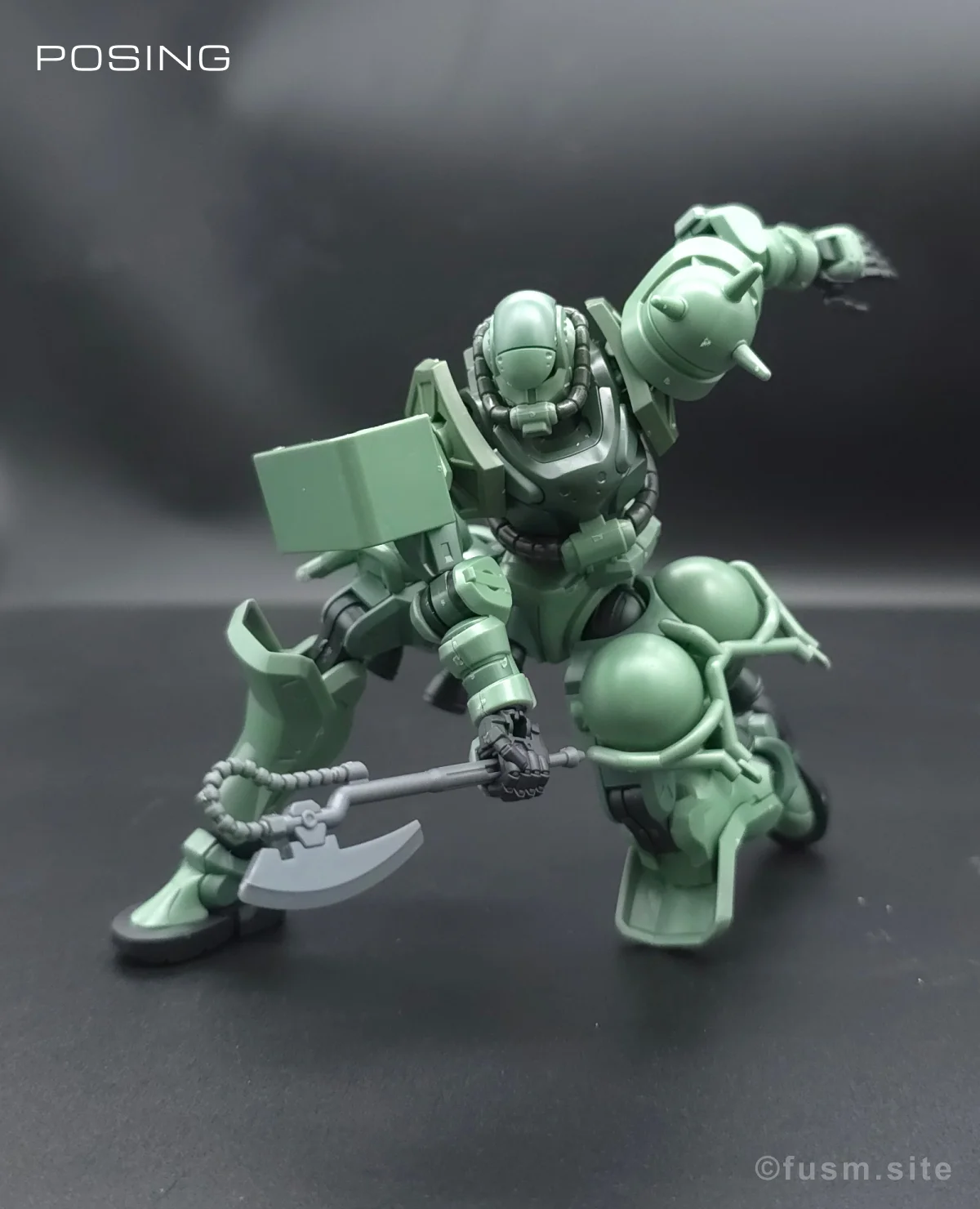 【レビュー】HG ザク(GQ) ポージング 03