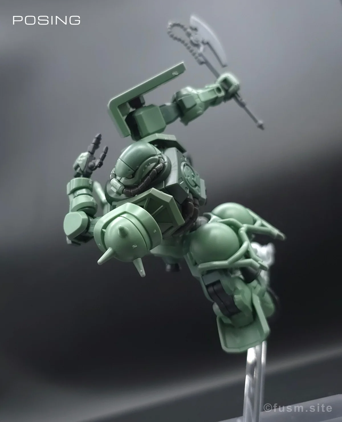 【レビュー】HG ザク(GQ) ポージング 06