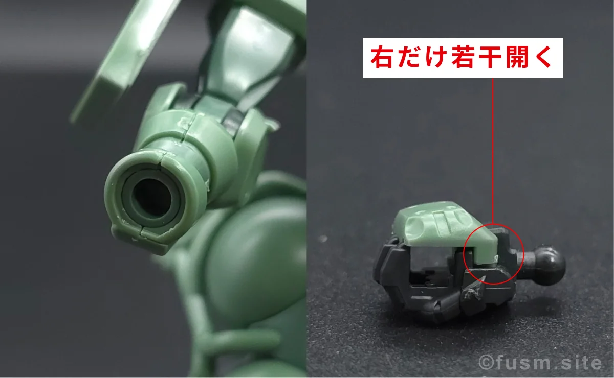 【レビュー】HG ザク(GQ) 耐久力が弱い箇所 02