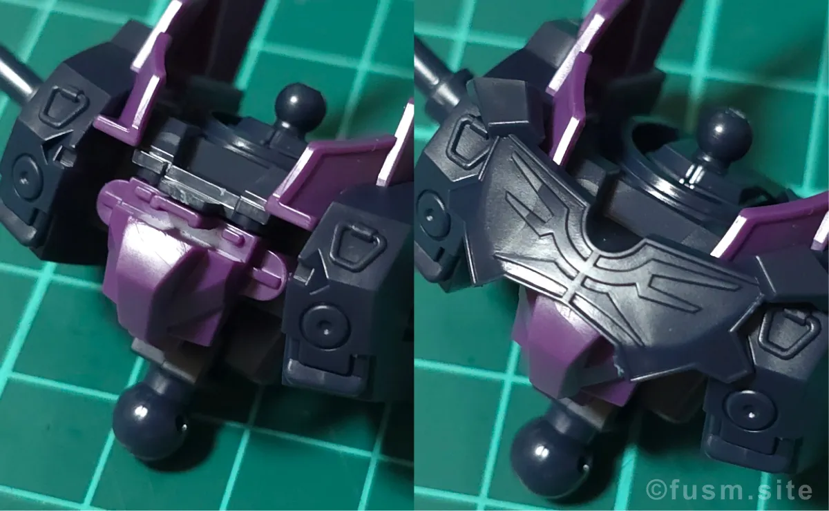 【レビュー】HGUC ローゼン・ズール(episode 7 Ver.) パーツ・構造・組み立て 03